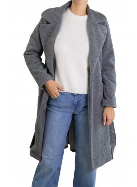 Cappotto con cinta "Lili" in lana cotta 